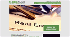 Desktop Screenshot of mountbethelabstract.com