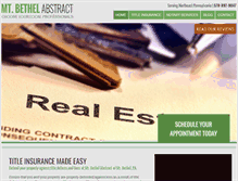 Tablet Screenshot of mountbethelabstract.com